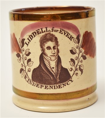 Lot 304 - 1826 Alnwick Election tankard