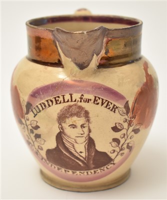 Lot 305 - 1826 Alnwick Election jug