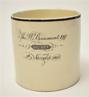 Lot 236 - 1826 Alnwick Election interest tankard