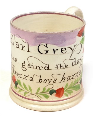 Lot 314 - Reform Act 1832 tankard