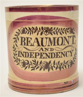 Lot 312 - 1826 Alnwick Election tankard