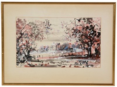 Lot 268 - Antoni Sulek - watercolour.