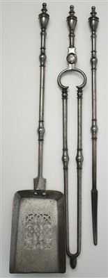 Lot 420 - Regency fire irons