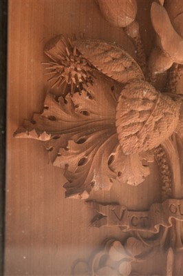 Lot 466 - Carved panel by A.L. Bulletti