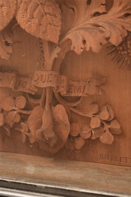 Lot 466 - Carved panel by A.L. Bulletti