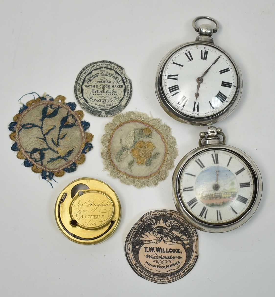 Lot 554 - Alnwick interest pocket watches