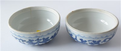 Lot 359 - A pair of late 19th Century Chinese blue and white porcelain ginger jars and covers.