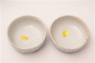 Lot 359 - A pair of late 19th Century Chinese blue and white porcelain ginger jars and covers.