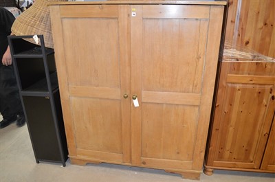 Lot 710 - Pine wardrobe