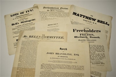 Lot 336A - 1826 Alnwick Election hand bills