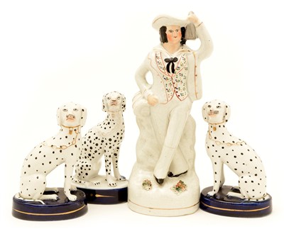 Lot 81 - Miscellaneous Staffordshire figures.