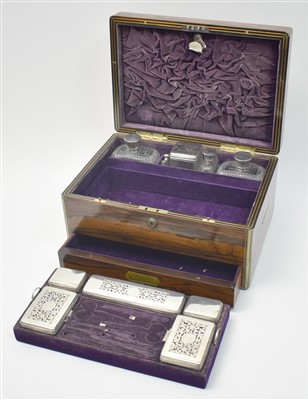 Lot 212 - William IV dressing box