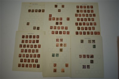 Lot 34 - GB QV accumulation on pages