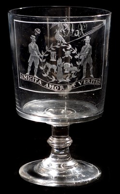 Lot 212 - A 19th Century bucket-shaped rummer.