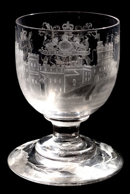 Lot 219 - A U-shaped goblet.