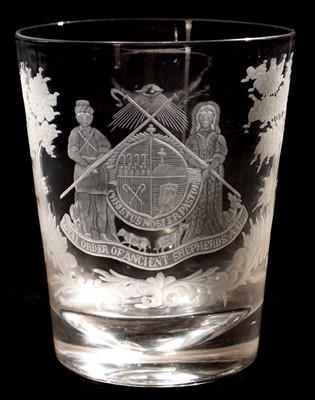 Lot 213 - A 19th Century glass tumbler.