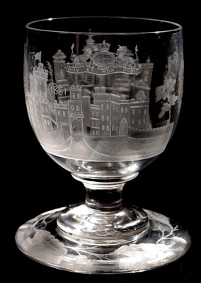 Lot 220 - A mid 19th Century U-shaped rummer.