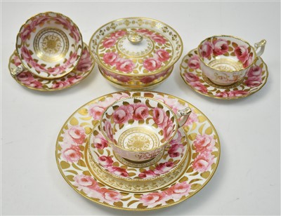 Lot 108 - A John Rose Coalport part tea service.
