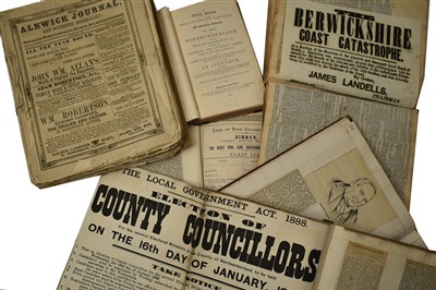 Lot 339 - Alnwick interest press cuttings