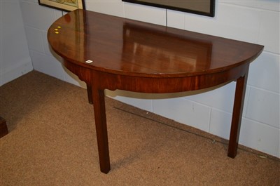 Lot 640 - Semi circular table
