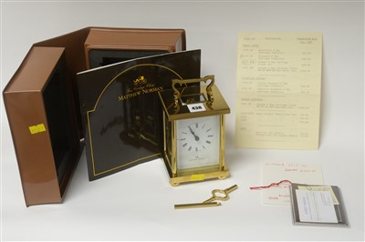 Lot 438 - Matthew Norman carriage clock