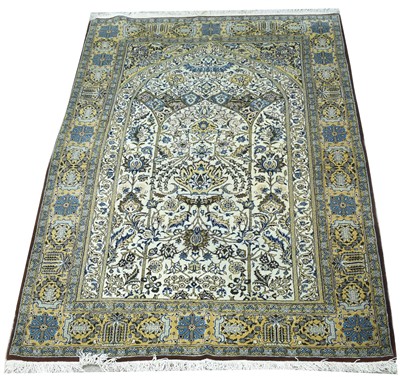 Lot 666 - Tabirz part silk rug
