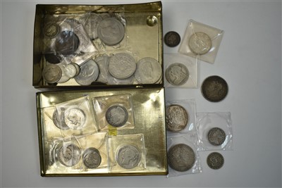 Lot 105 - British silver and other coinage