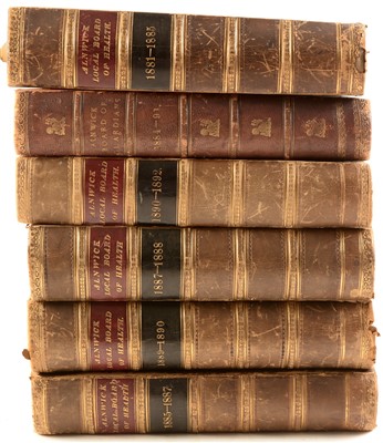 Lot 398 - Six bound vols. - Alnwick Local Board of Health.