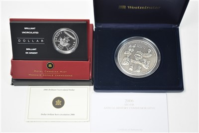 Lot 126 - Two silver commemorative coins