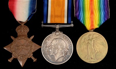 Lot 1653 - First World War General Service medals