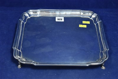 Lot 322 - Silver salver
