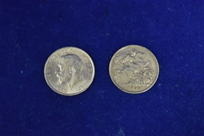 Lot 350 - Two gold half sovereigns