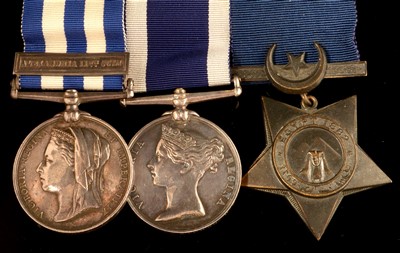 Lot 1763 - Victorian Egypt and Naval Long Service medals