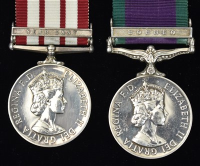 Lot 1713 - Two Elizabeth II General Service medals