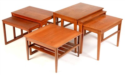 Lot 1601 - Two Swedish occasional tables; a nest of three tables; and a coffee table.