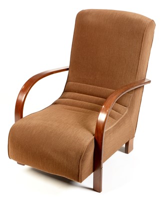 Lot 1568 - A mid 20th Century upholstered easy chair.