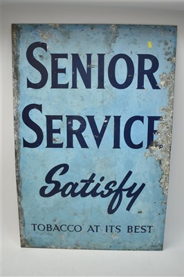 Lot 236 - Senior Service tobacco sign