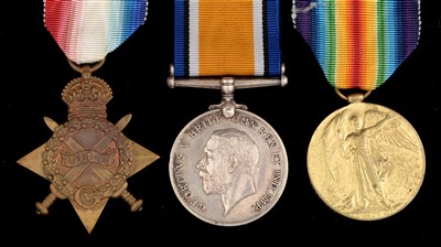 Lot 1671 - First World War trio group