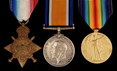 Lot 1672 - First World War trio group