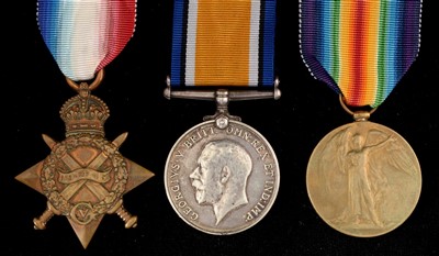 Lot 1673 - First World War trio group