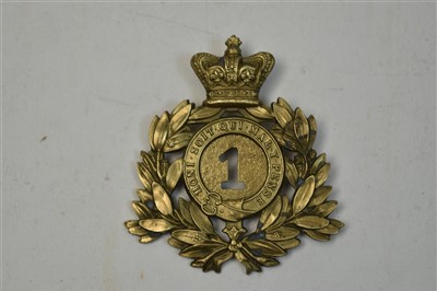 Lot 120 - Helmet shako plate