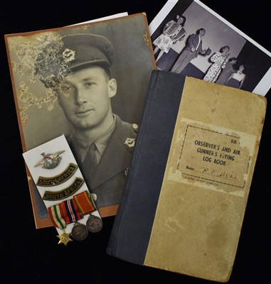 Lot 1701 - Observer's Flying Log Book and effects