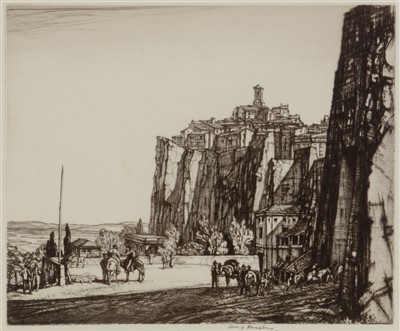 Lot 495 - Sir Henry George "Harry" Rushbury - etching.