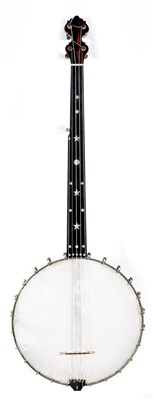 Lot 101 - John Clamp Newcastle Fretless Banjo