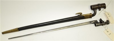 Lot 59 - Two socket bayonets