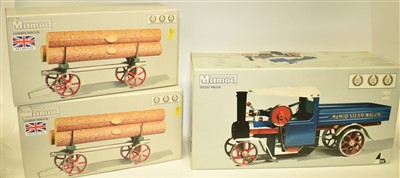 Lot 179 - Mamod steam wagon and trailers