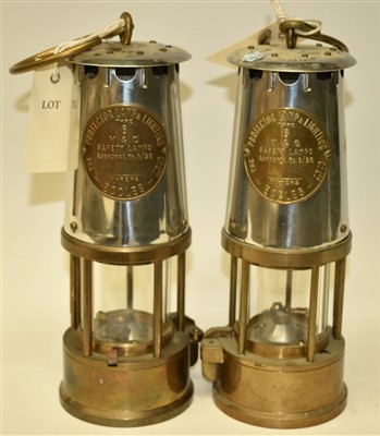 Lot 264 - Two Protector miner's lamps