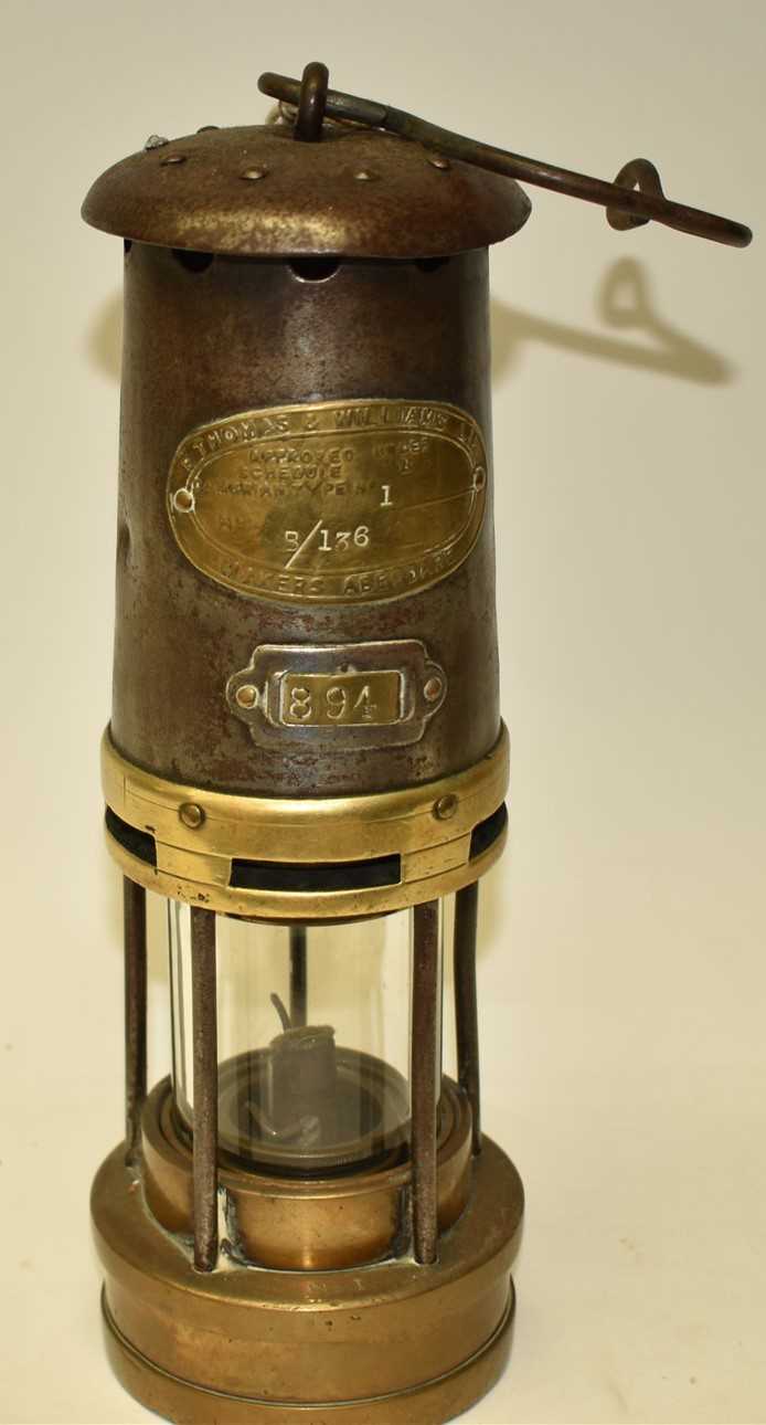 Lot 265 - E. Thomas & Williams Ltd miners lamp