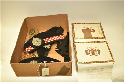 Lot 86 - Military plates and badges