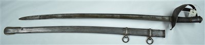 Lot 20 - 19th Century Italian Heavy Cavalry Troopers sword